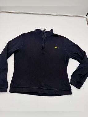 Bobby Jones Women's golf masters Navy quarter zip Henley sweatshirt